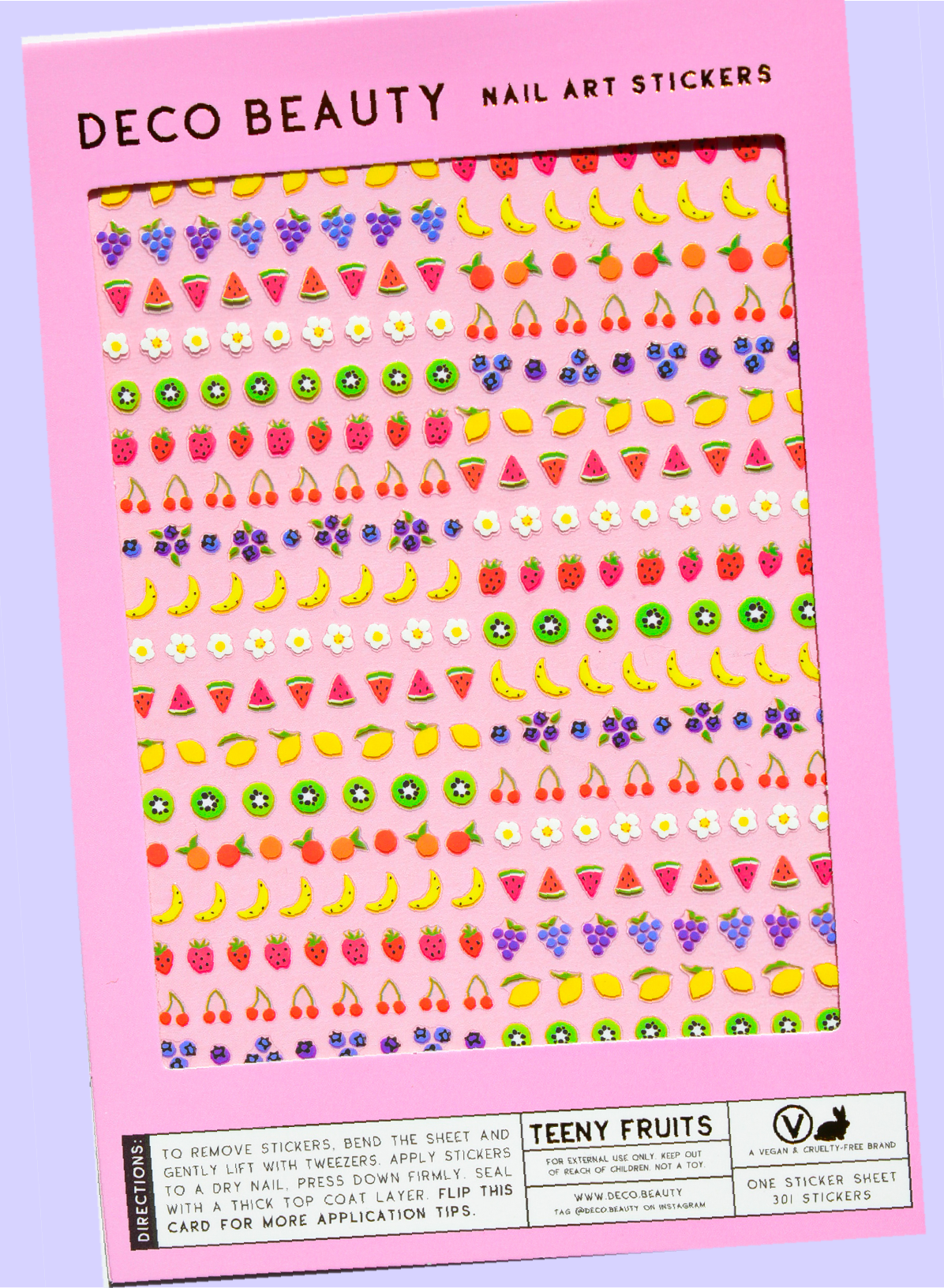 Teeny Fruits Nail Art Stickers