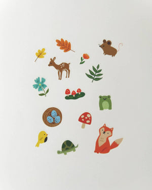 Woodland Friends Jumble Washi Stickers