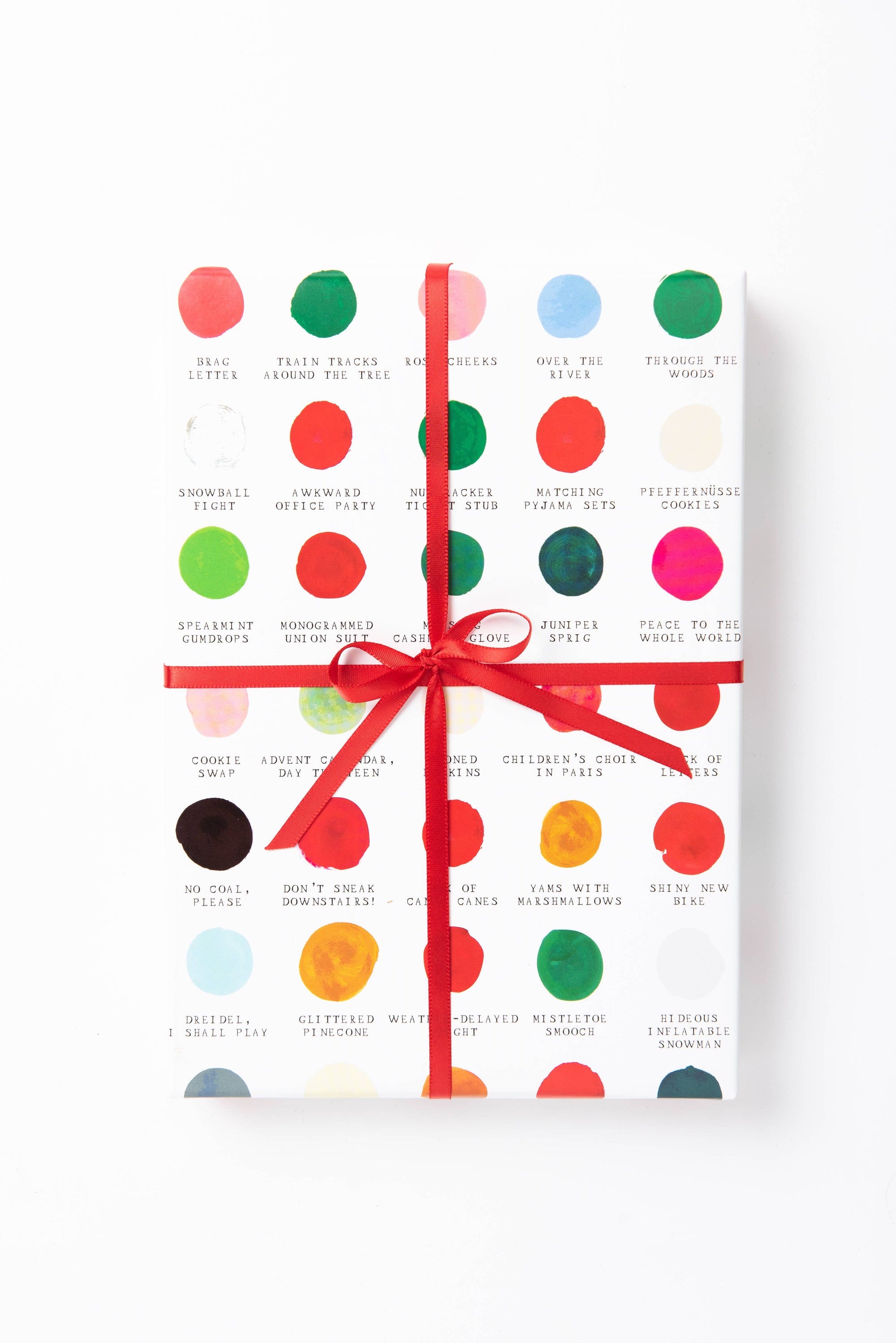 Holiday Color Palette Gift Wrap 