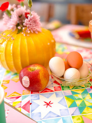 Kitschy Patchwork Quilt Table Runner