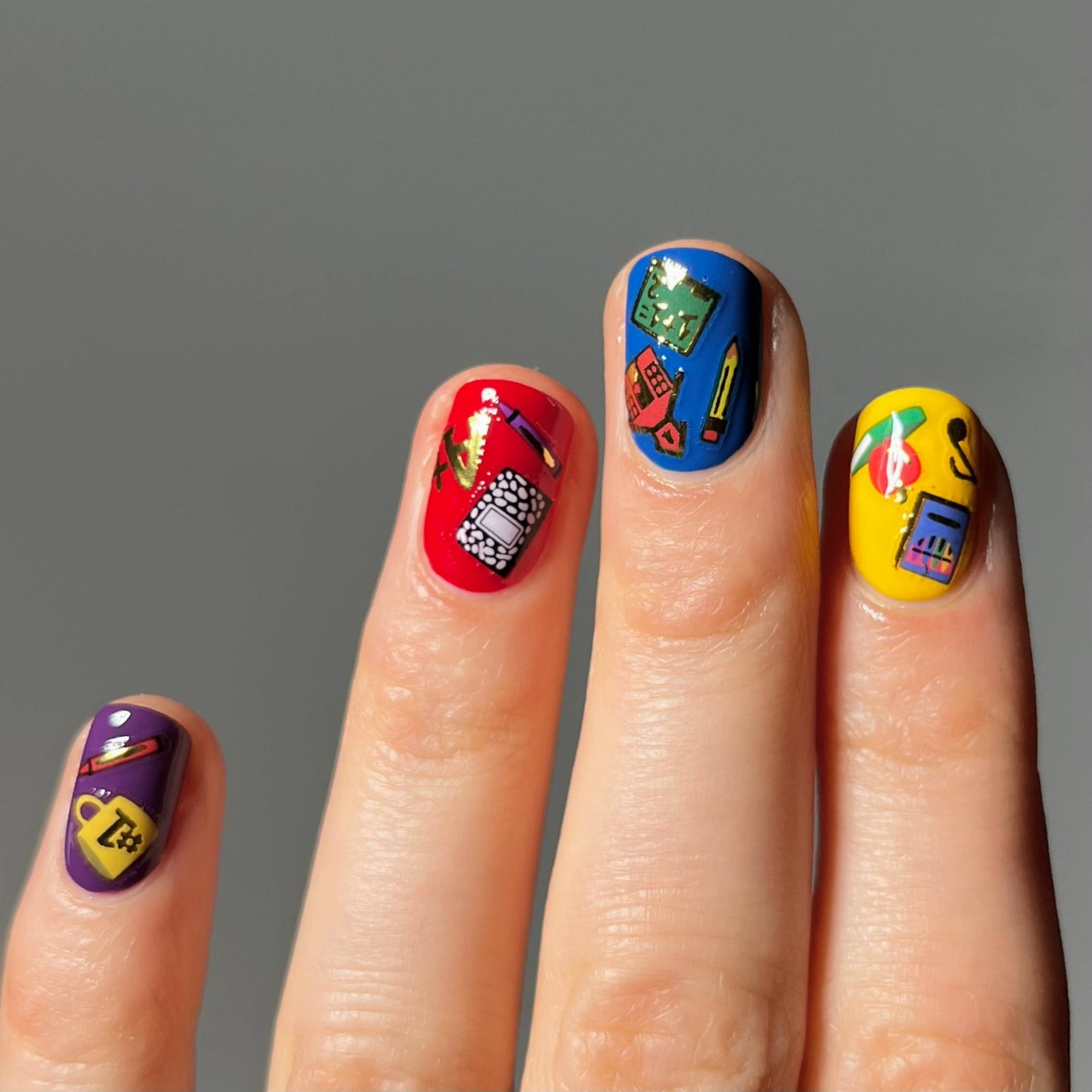 Schoolhouse Nail Art Stickers