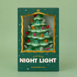 Vintage Tree Night Light | Green