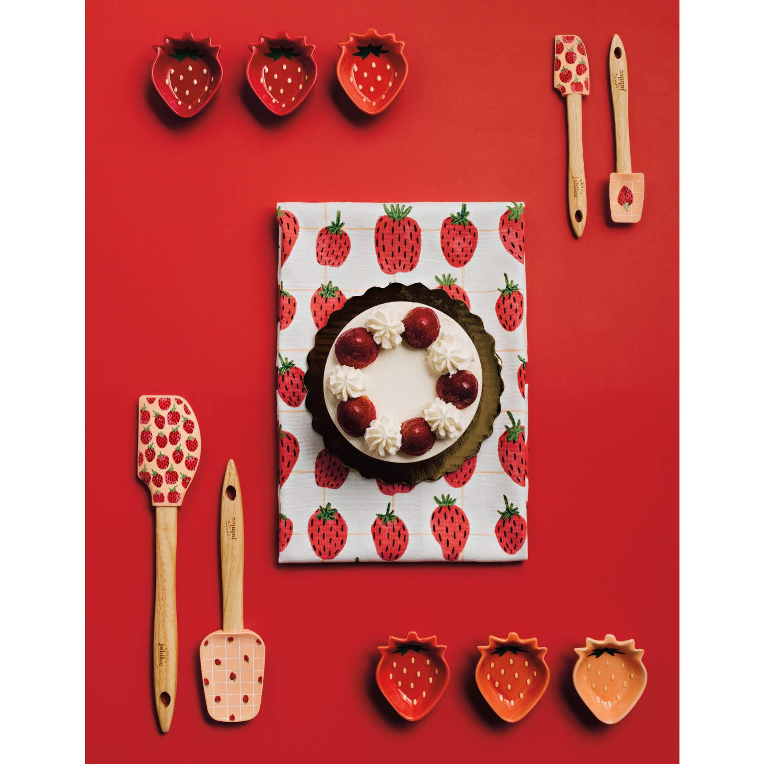 Strawberry Ombre Pinch Bowls (Set of 6)