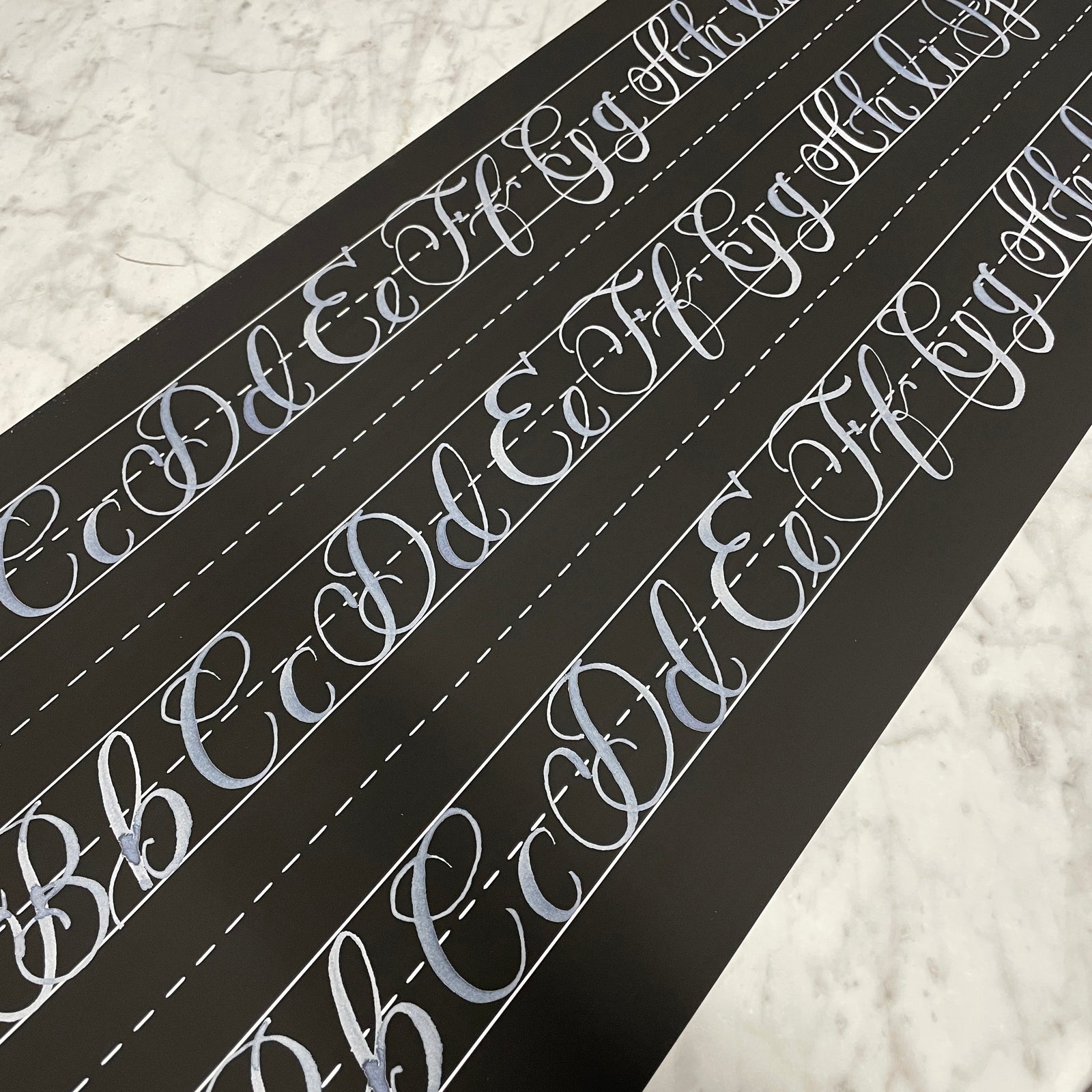 Chalkboard Alphabet Table Runner