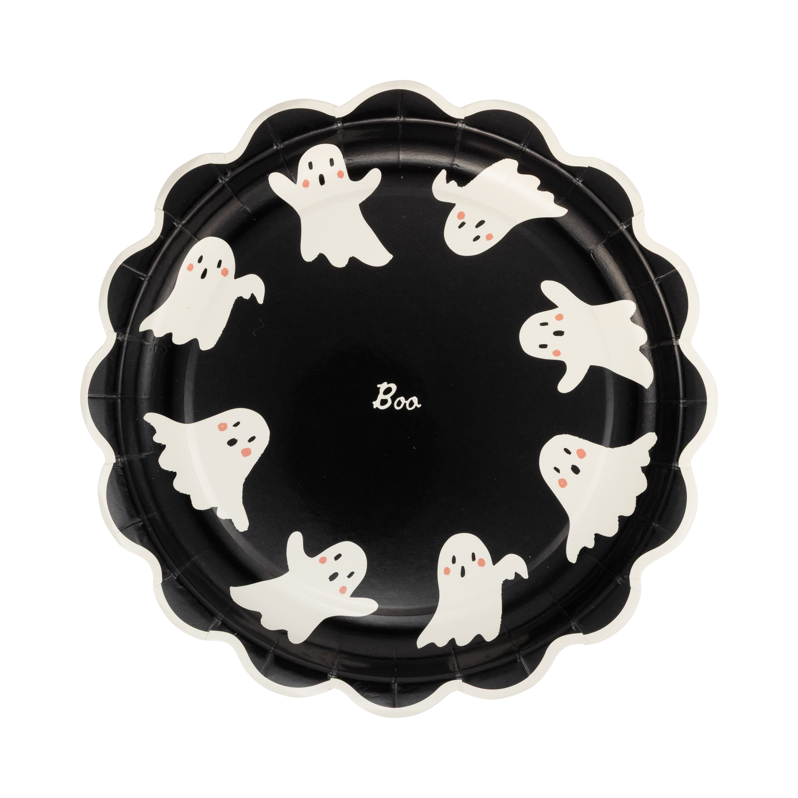 Booquette Ghosts Scallop Plates