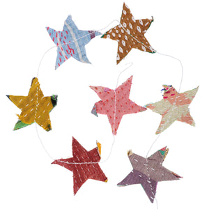 Kantha Star Bobbin Garland