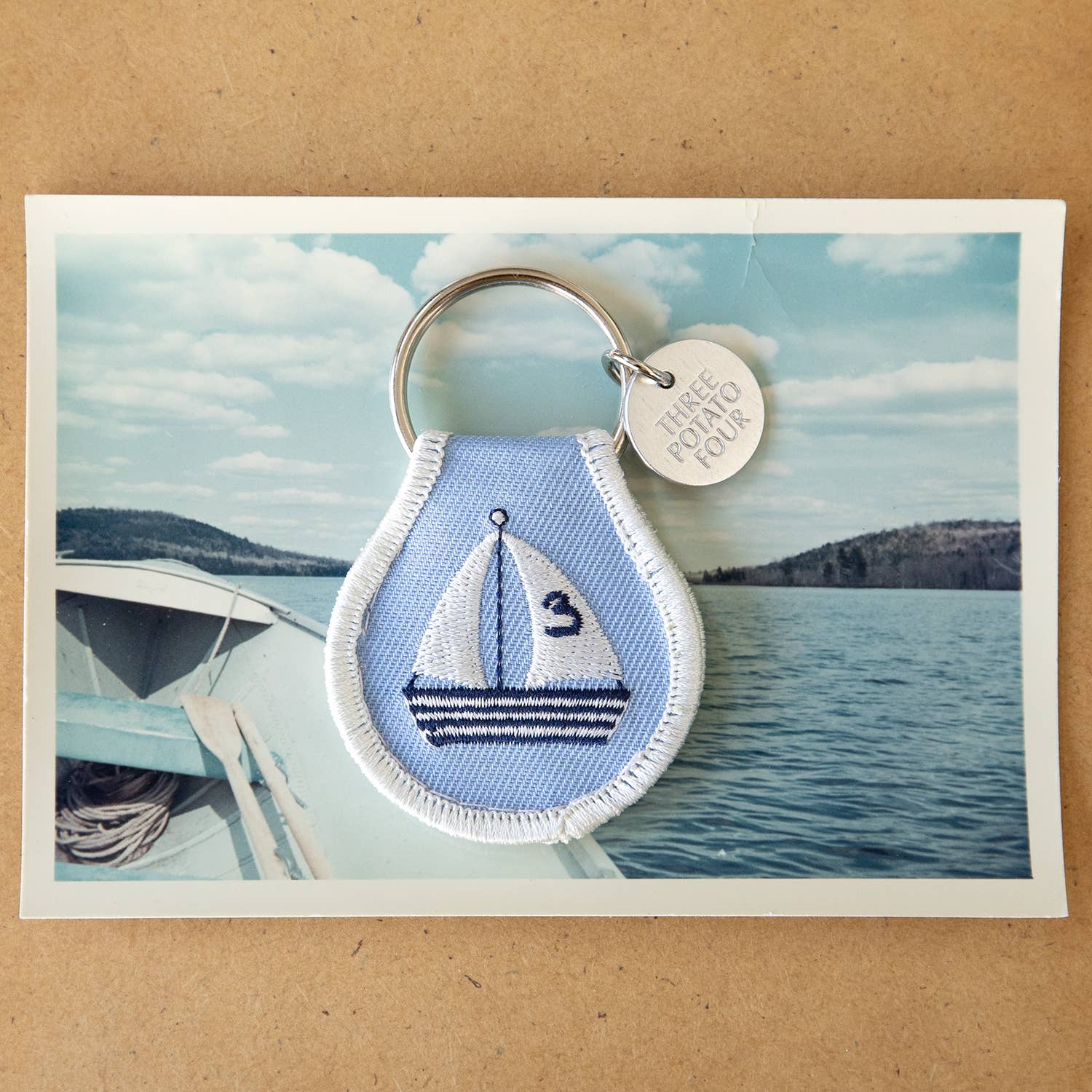 Sailboat Patch Keychain