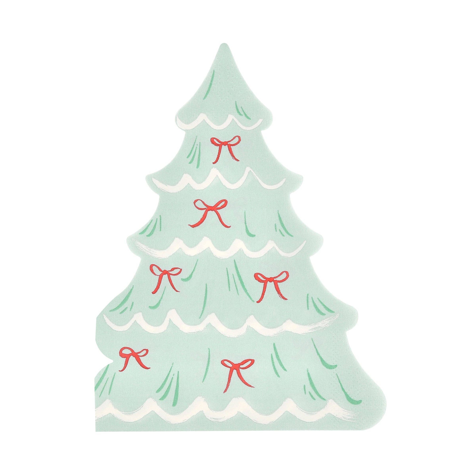 Christmas Tree With Bows Napkins