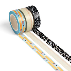 Classroom Essentials Notebook, Paper & Pencil Washi Tape Set