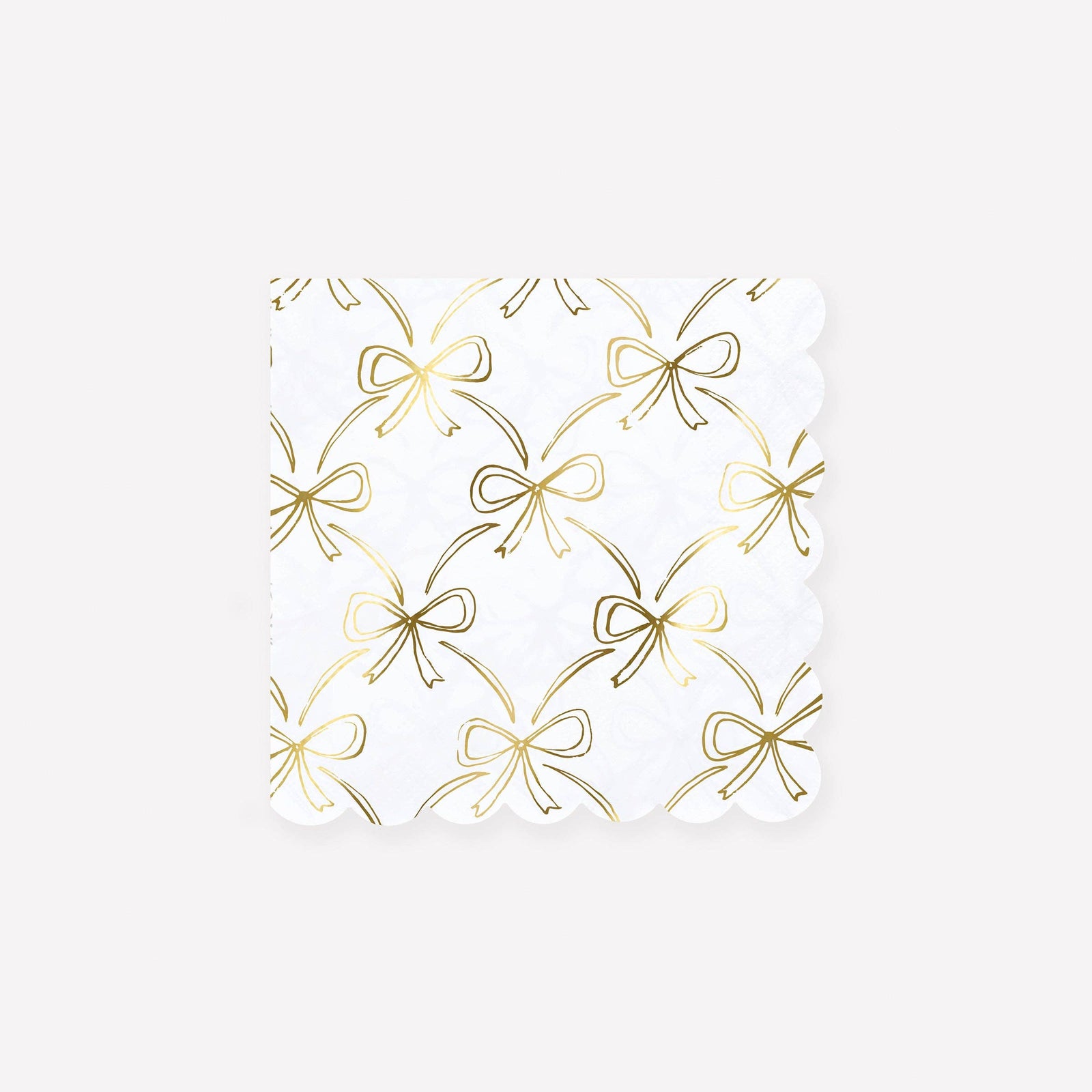 Gold Bow Small Napkins