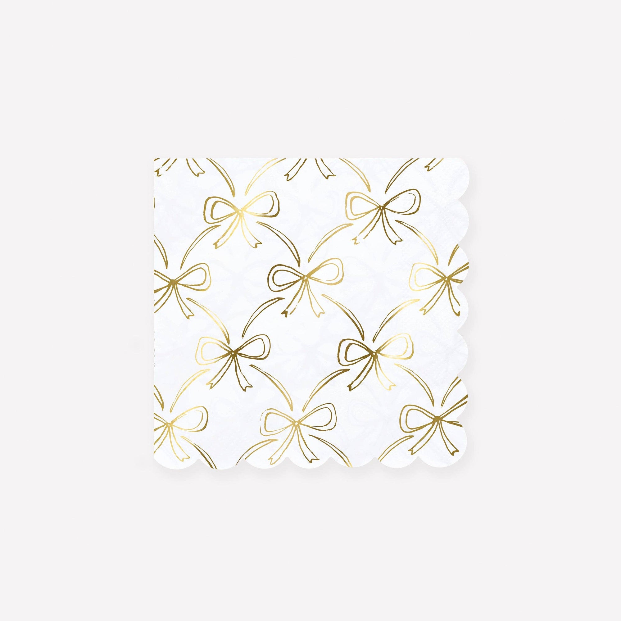 Gold Bow Small Napkins