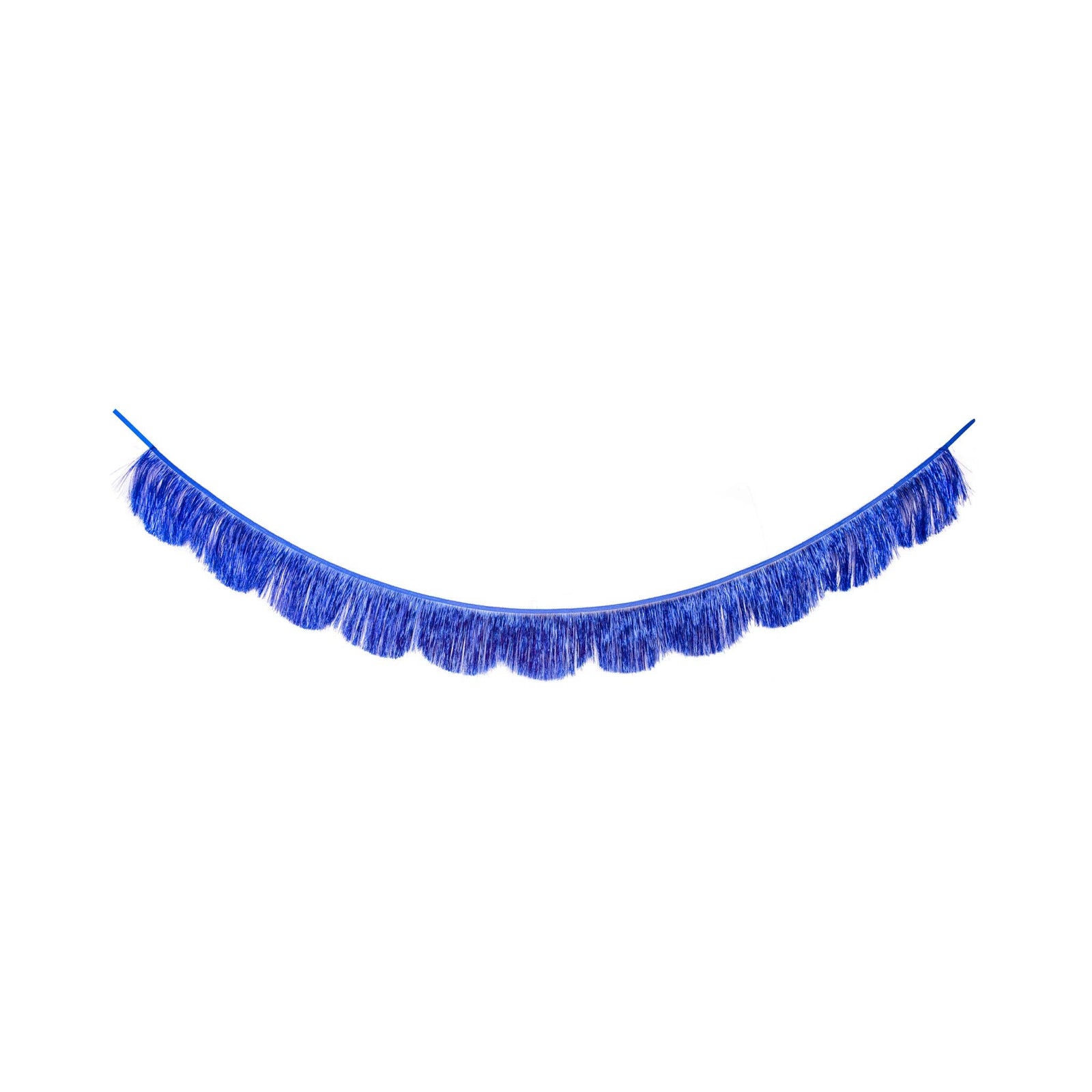 Blue and Red Fringed Scallop Banner Set