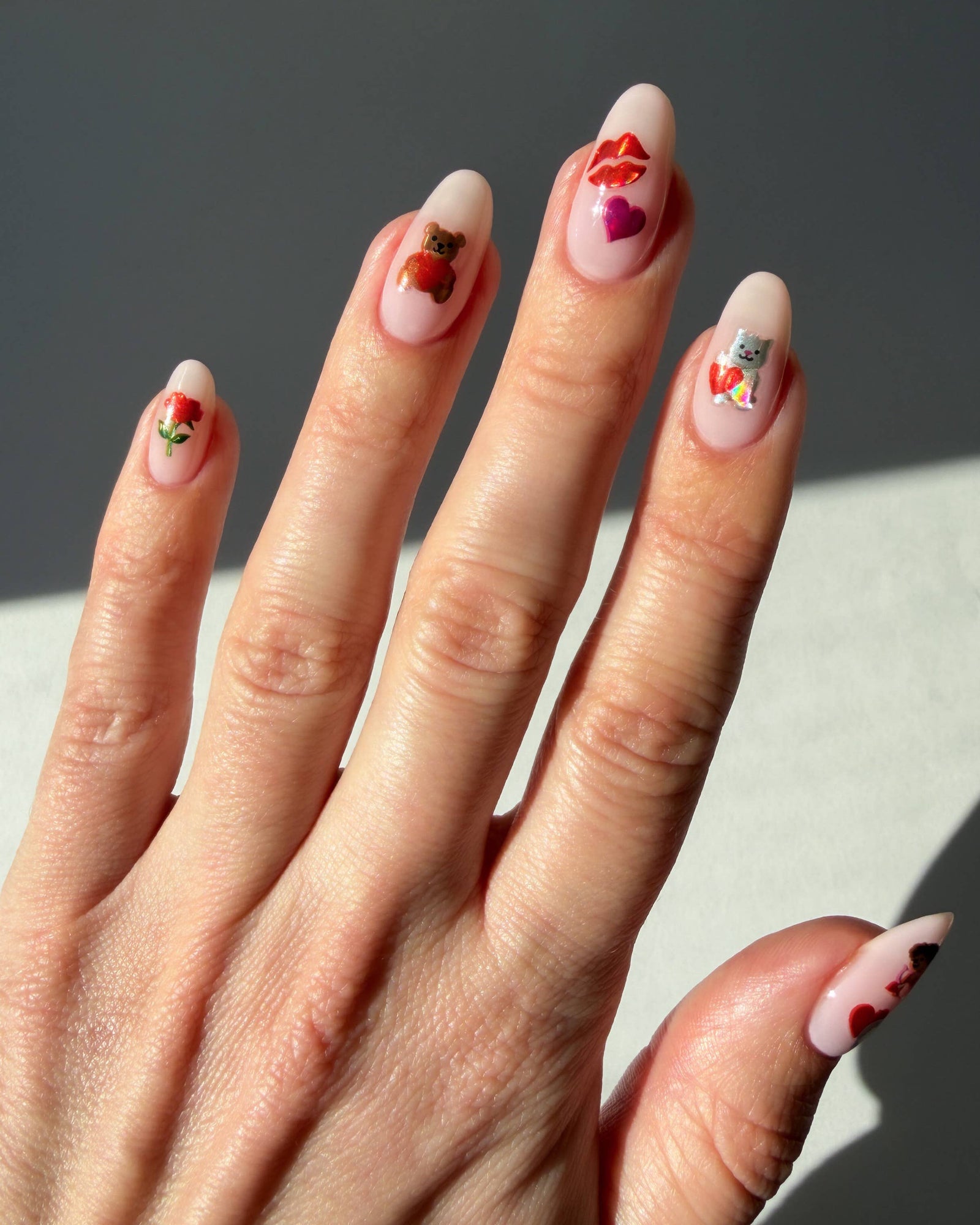 Teddy Bear Nail Art Stickers