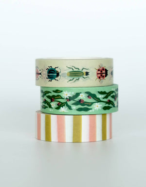 Entomologist Garden Washi Tape (set of 3)