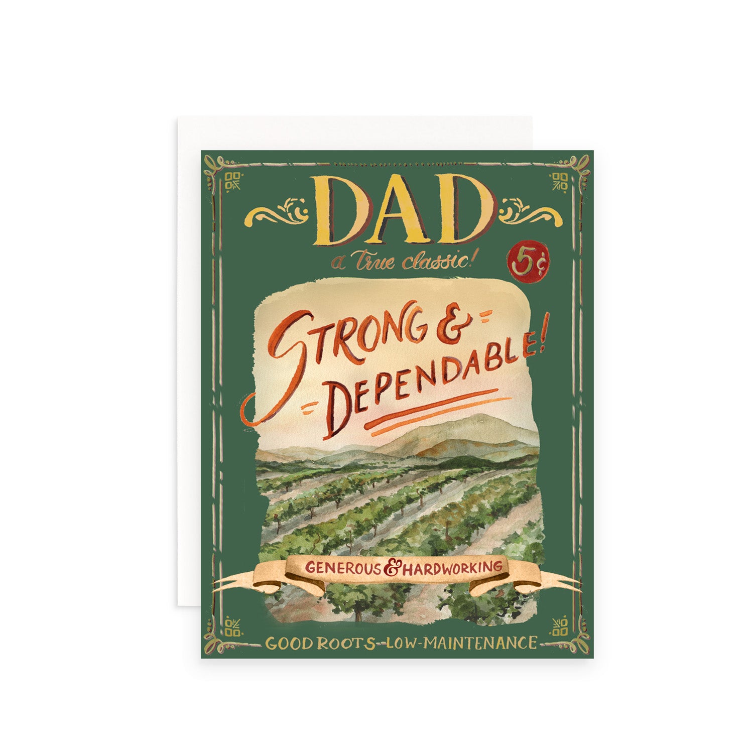 Dad Vintage Seed Packet Greeting Card