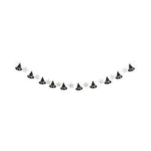 Puffy Felt Witch Hats Banner