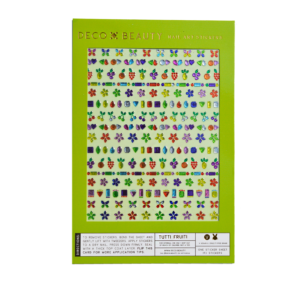 Tutti Frutti Nail Art Stickers