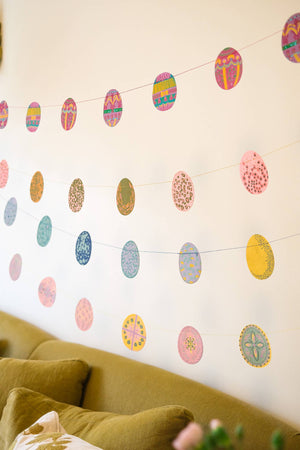 Easter Egg Sewn Garland