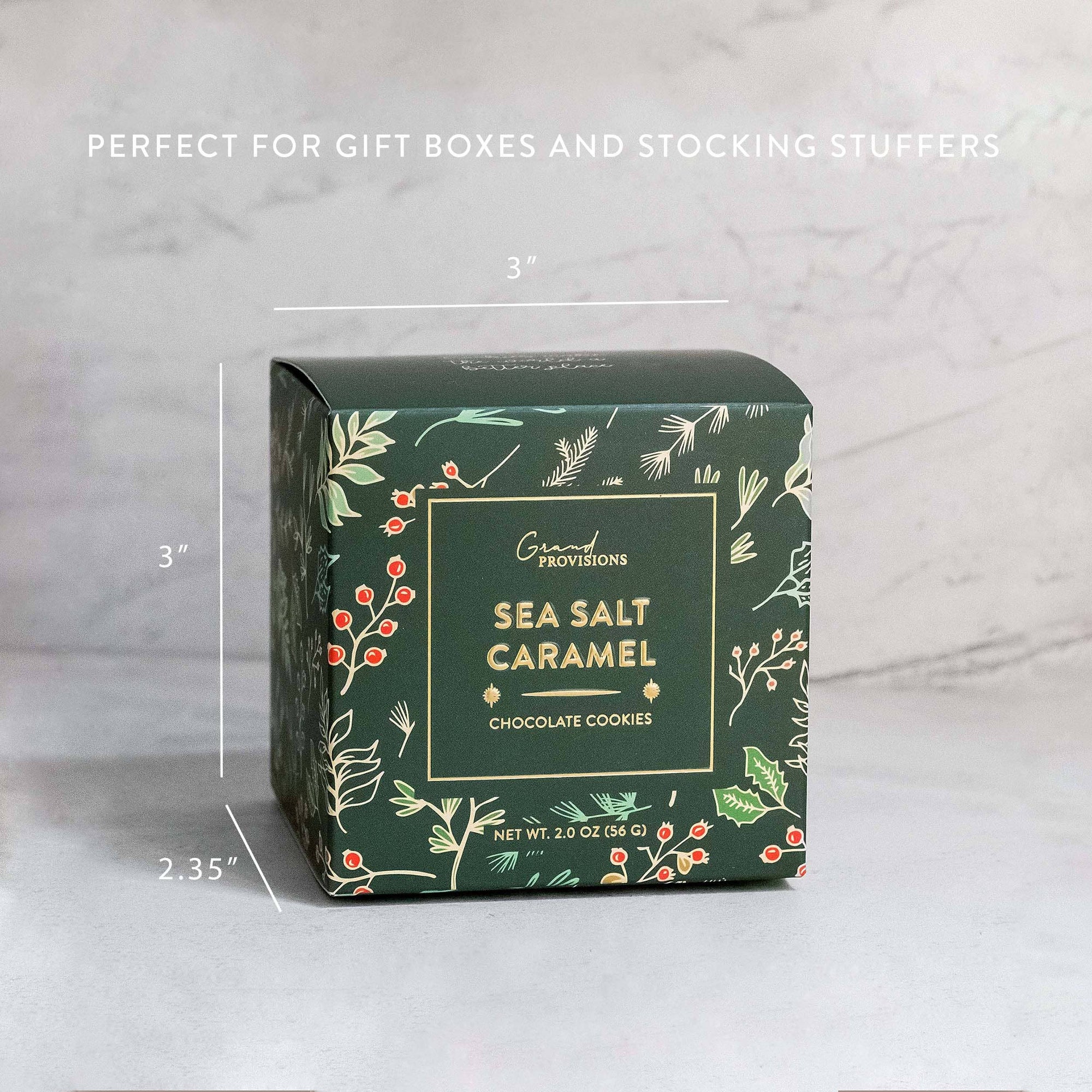 Holiday Sea Salt Caramel Cocoa Cookies