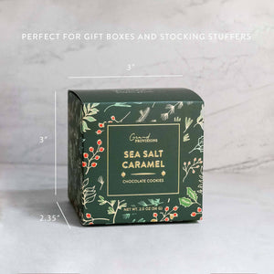 Holiday Sea Salt Caramel Cocoa Cookies