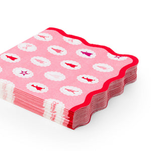 American Girl Pink Icons Small Napkins