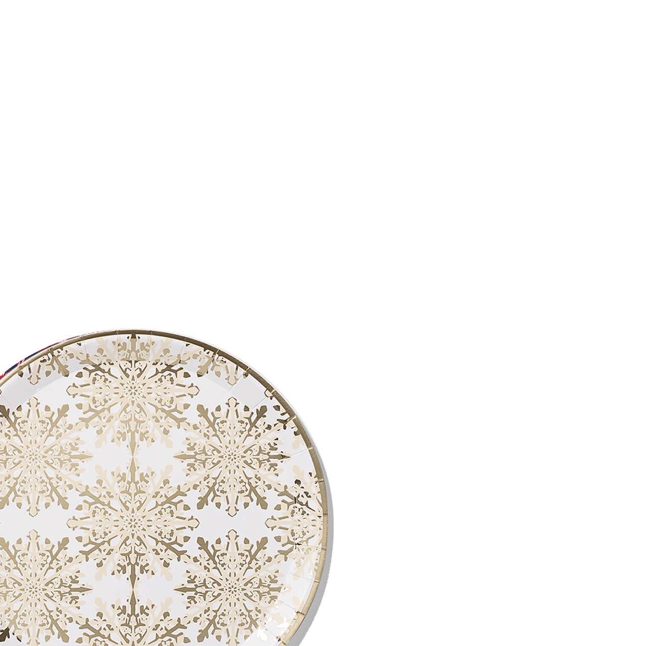 Golden Snowflake Large Plates