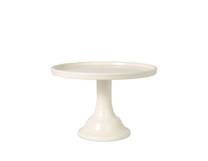 Small Linen White Melamine Cake Stand