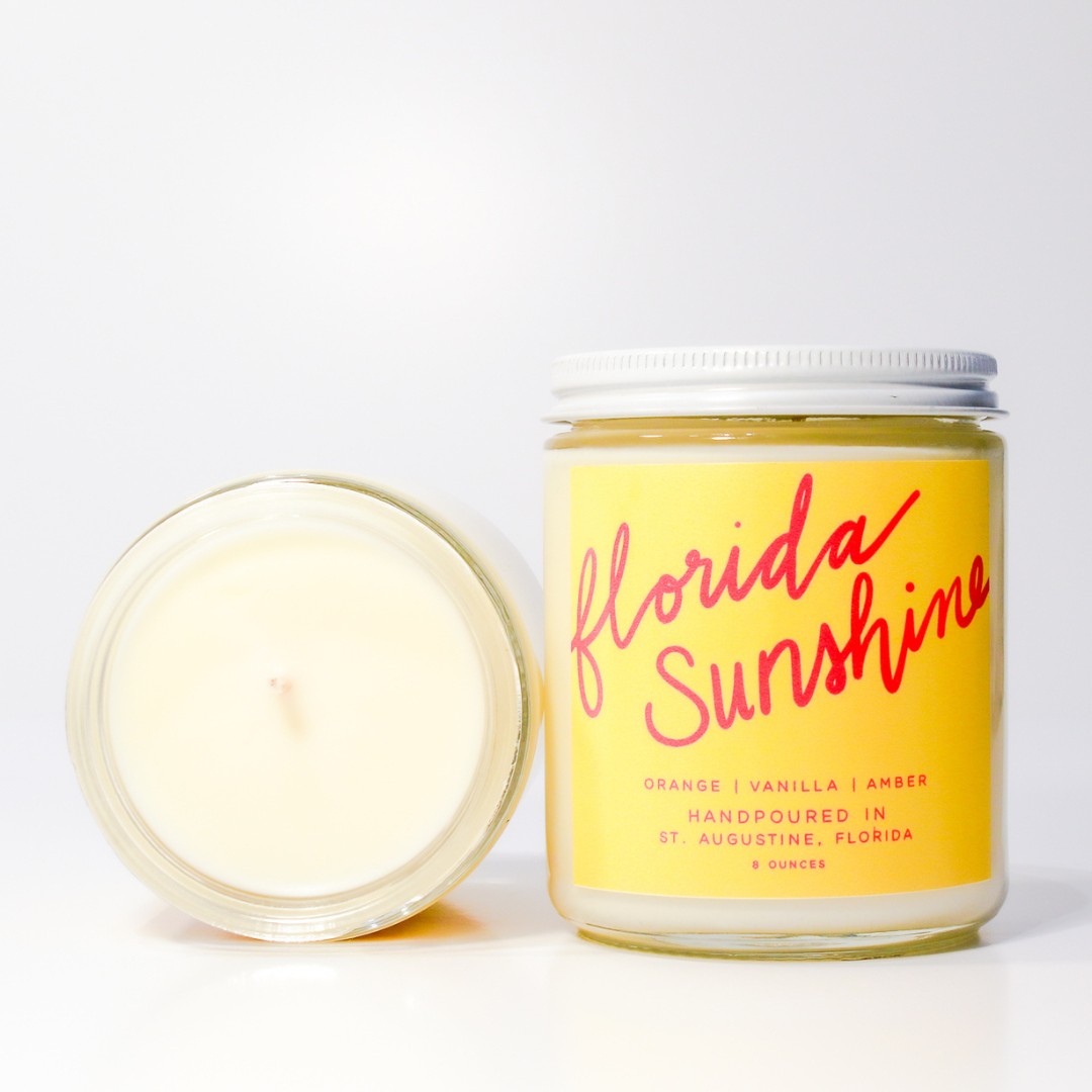 Florida Sunshine Hand-Poured Soy Candle