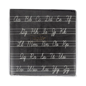 Cursive ABCs Napkins
