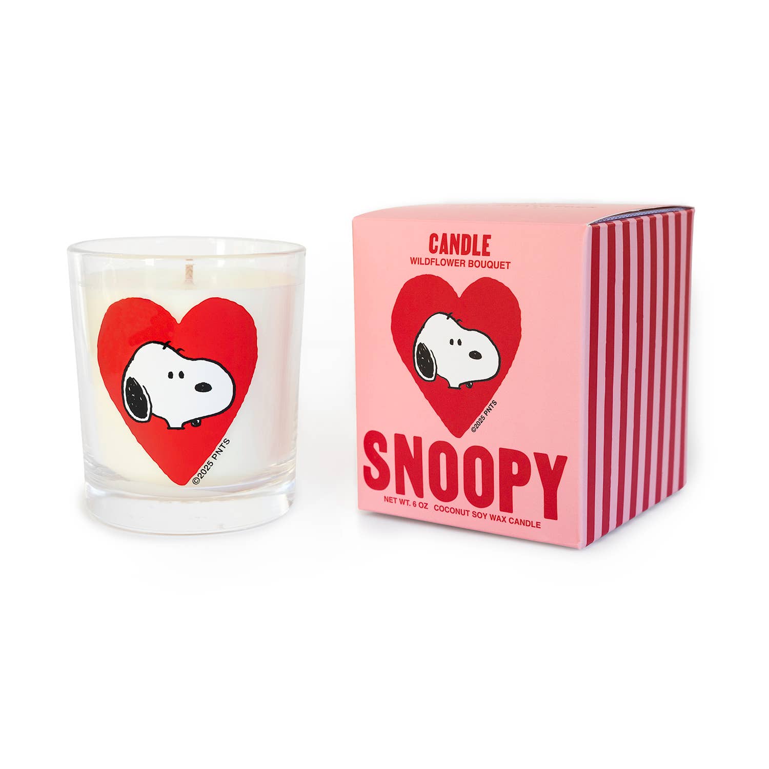 Peanuts® Snoopy Heart Valentine Candle