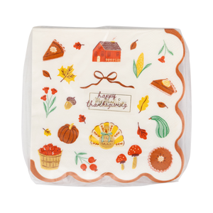 Harvest Icons Cocktail Paper Napkins