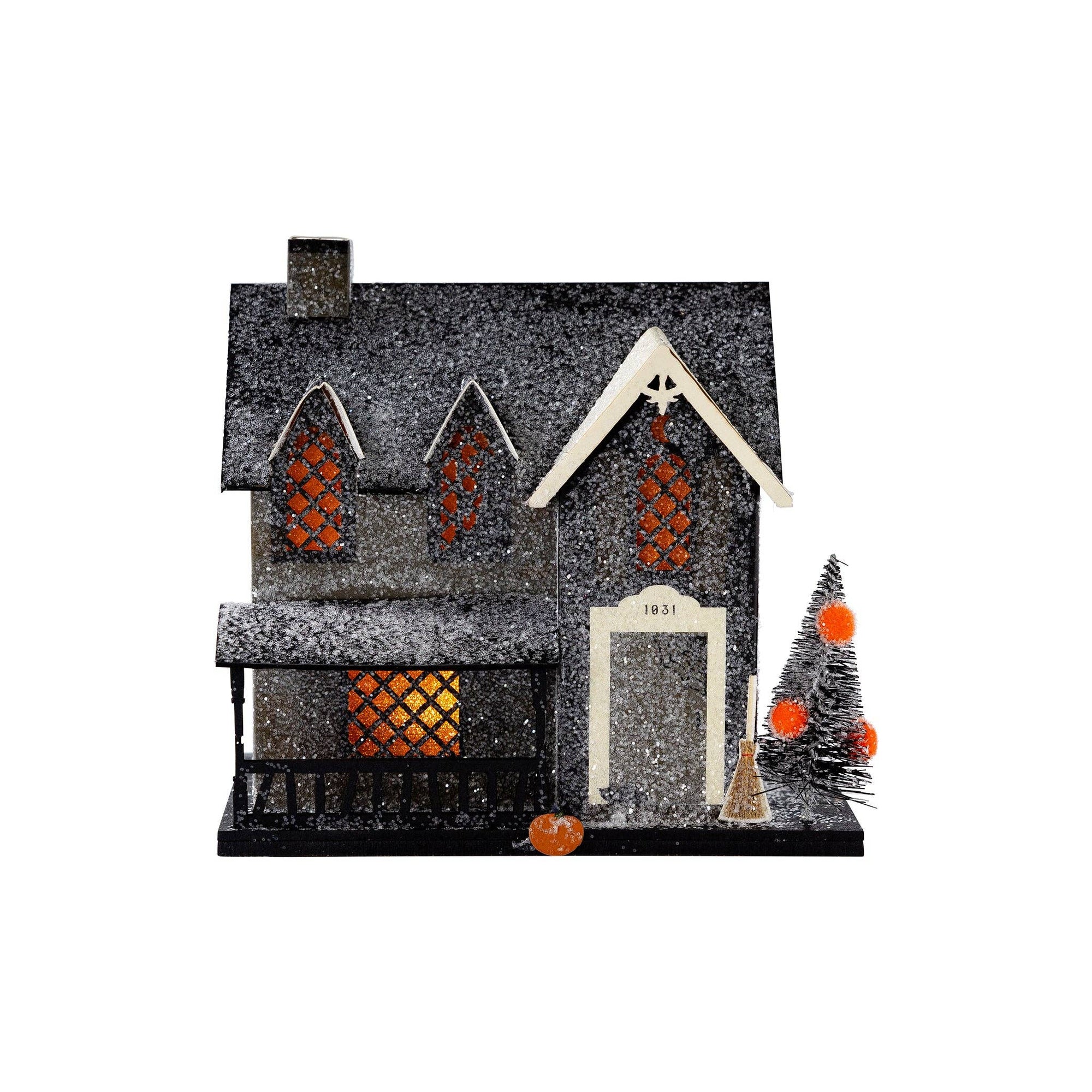 Witch Cottage Haunted Village Light-Up House