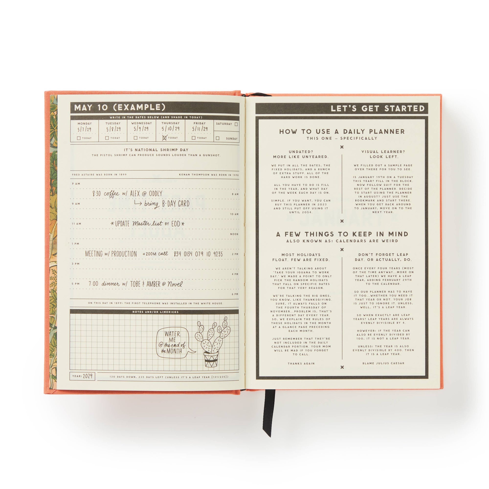 Part-Time Adult Undated Daily Planner