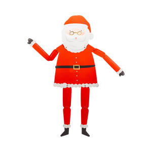 Hanging Santa Decoration (3.5 feet tall!)