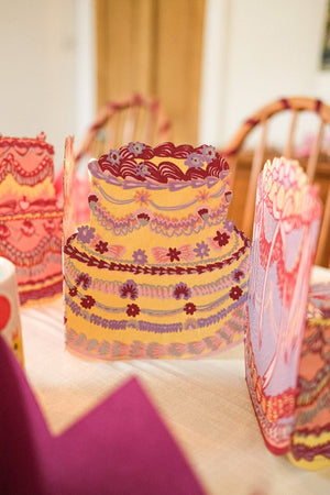 Birthday Cake Concertina Garland