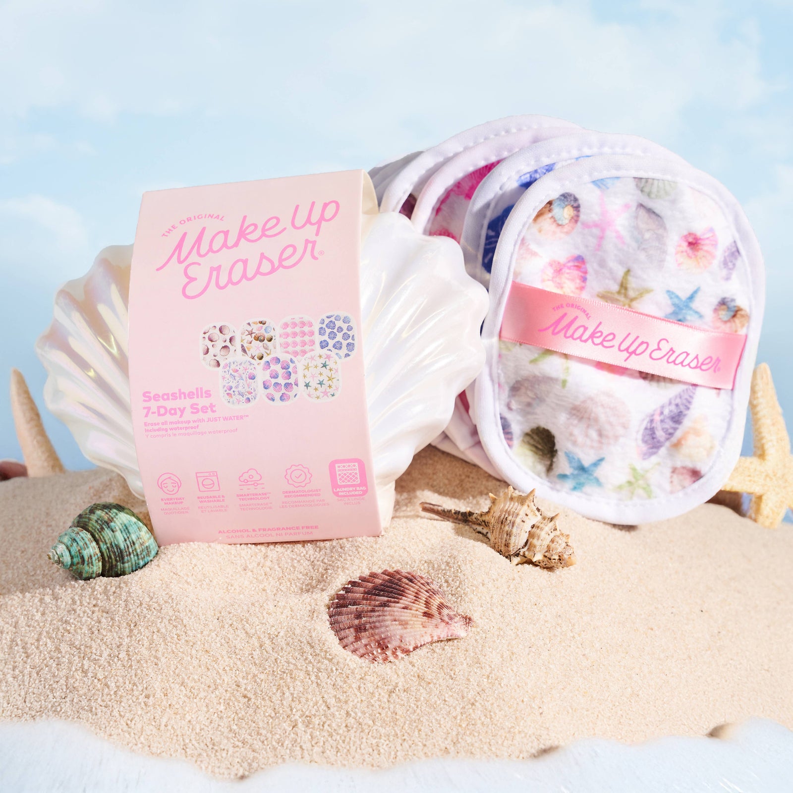 Seashells 7-Day MakeUp Eraser Gift Set