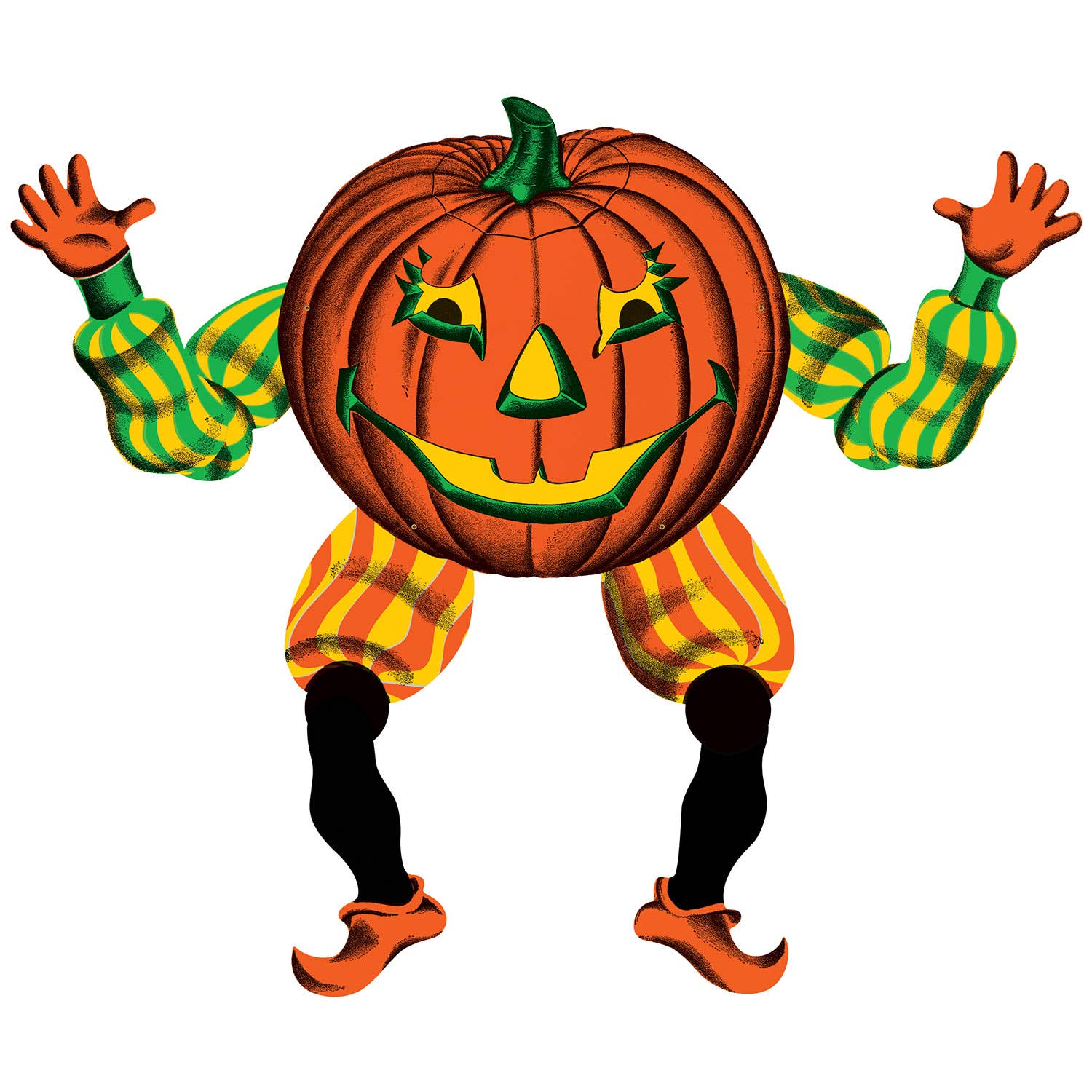 Vintage Halloween Jointed Pumpkin Prancer