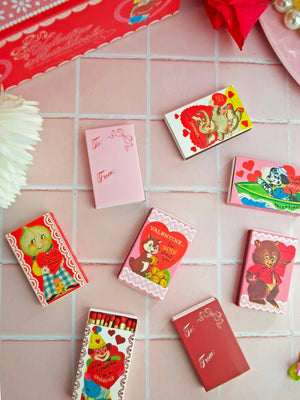 Vintage Valentine's Day Matchbook Box Set