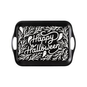 Classic Happy Halloween Bamboo Tray