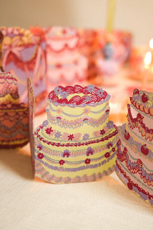 Birthday Cake Concertina Garland