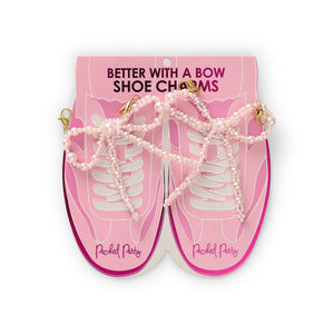 Pink Pearl Better with a Bow Shoe Clip Set
