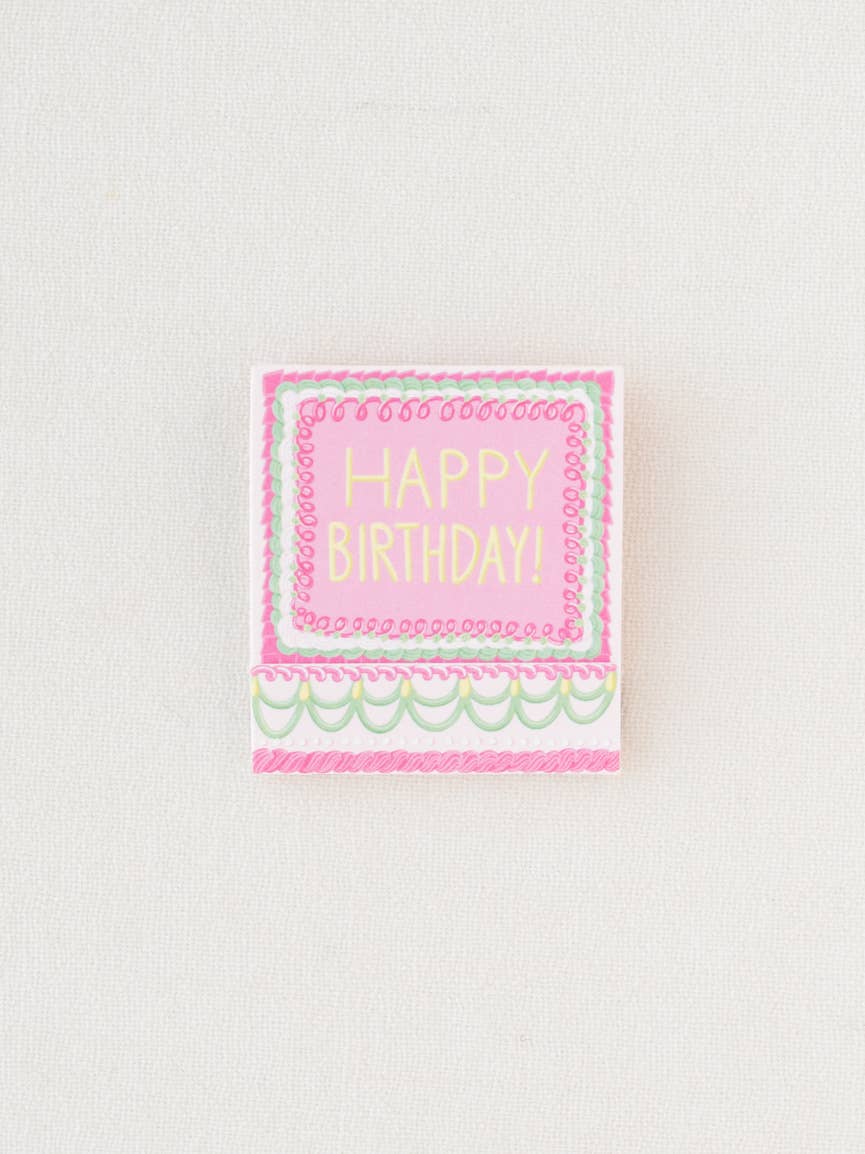 Happy Birthday Vintage Cake Matchbooks