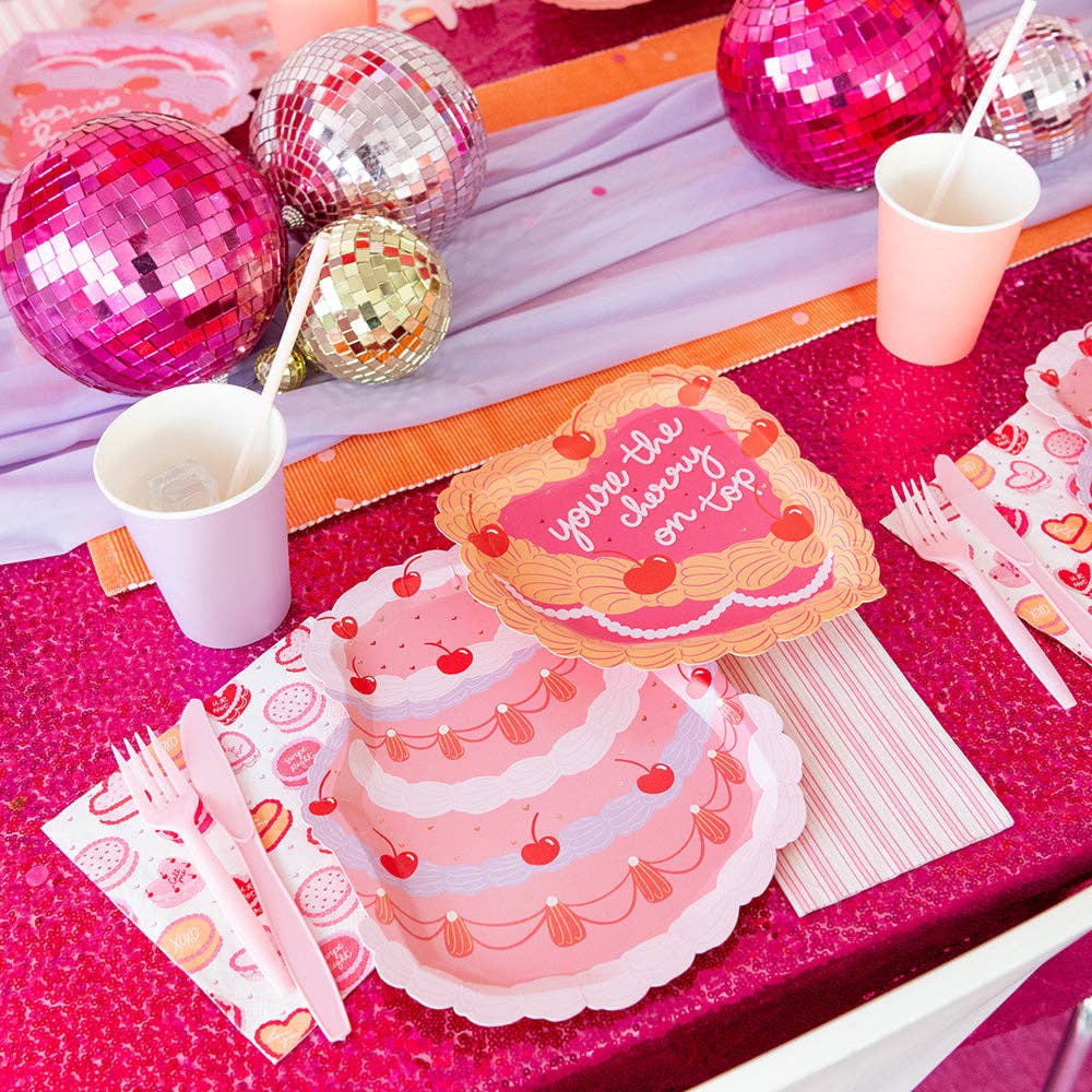 You're The Cherry On Top Cake Dessert Plates