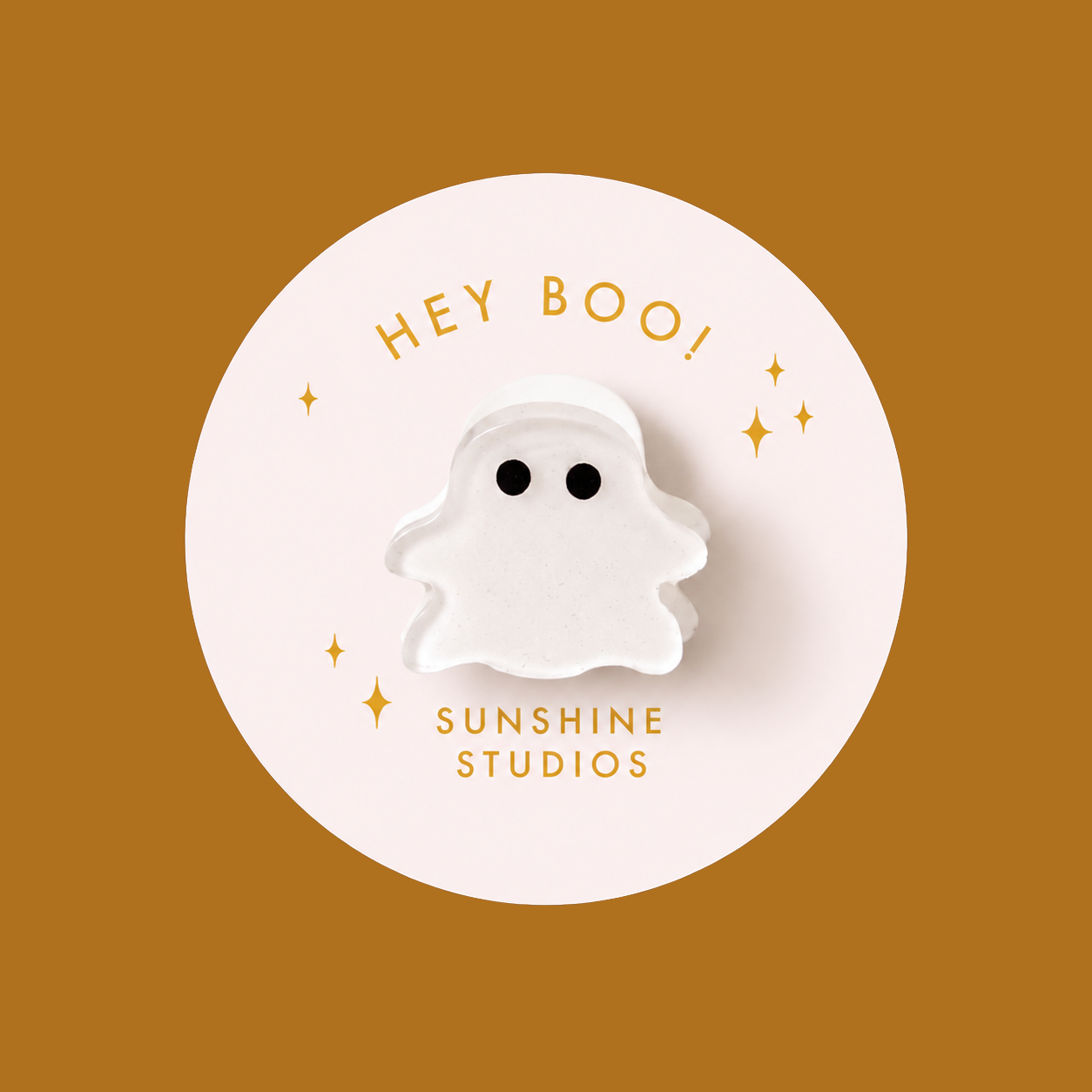 Hey Boo! Ghost Mini Hair Clip
