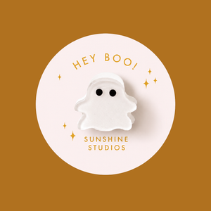 Hey Boo! Ghost Mini Hair Clip