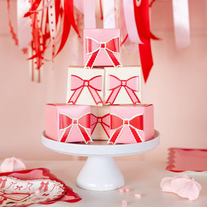 PInk and Red Bow Treat Boxes