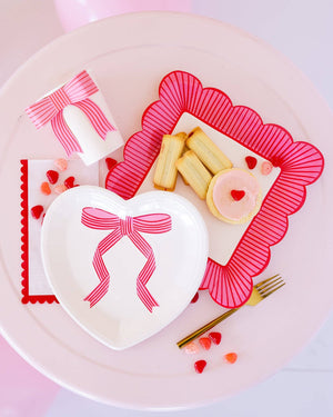 Tied Bow Heart Plate