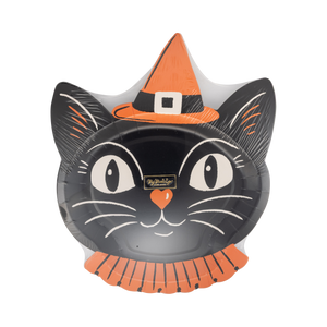 Vintage Witchy Cat Plate