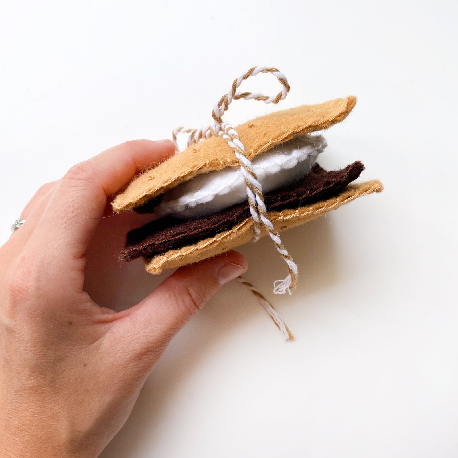 Felt S'more Stacker Play Food