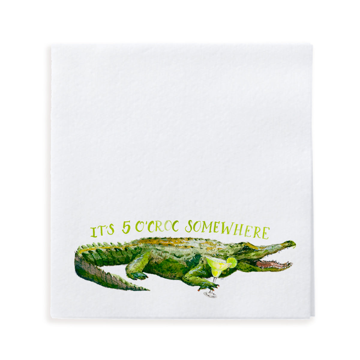 It's 5 O'Croc Somewhere Cocktail Napkins